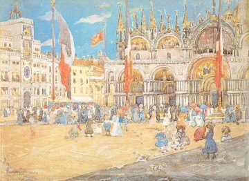 Maurice Prendergast Painting - San Marcos Venecia Maurice Prendergast